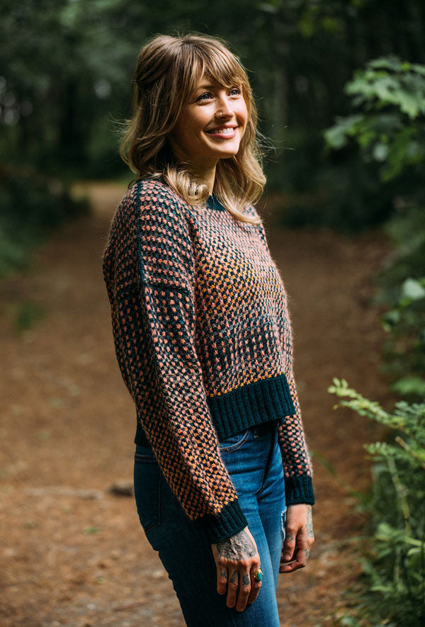 Yarn Kit – Tessellated Pullover by Andrea Mowry