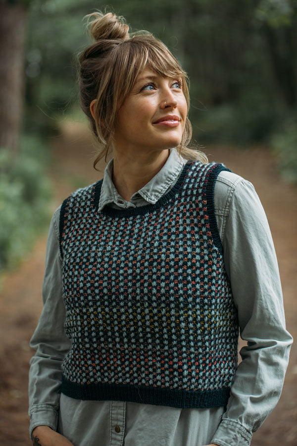 Yarn Kit – Tessellated Vest by Andrea Mowry