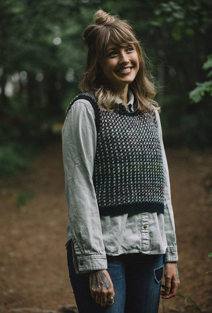 Yarn Kit – Tessellated Vest by Andrea Mowry