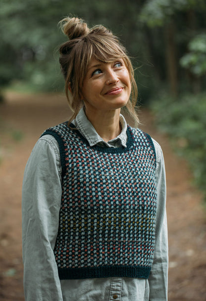 Yarn Kit – Tessellated Vest by Andrea Mowry