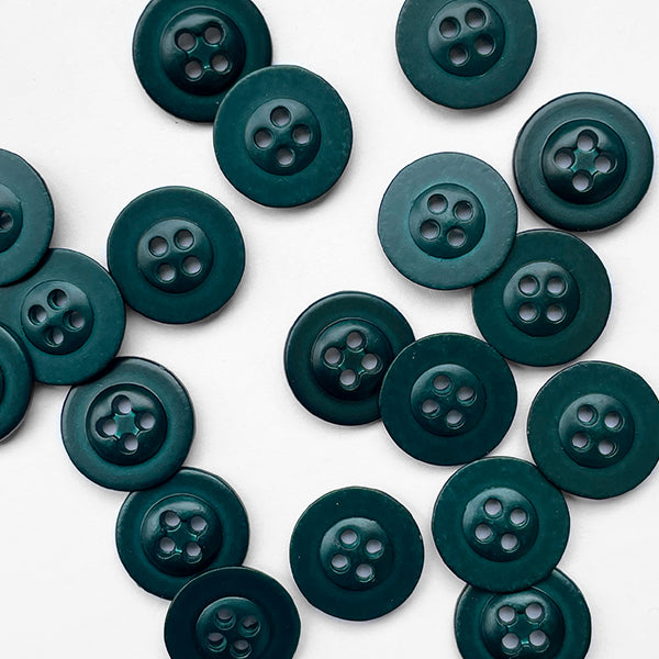 Blue / Green colour metal button