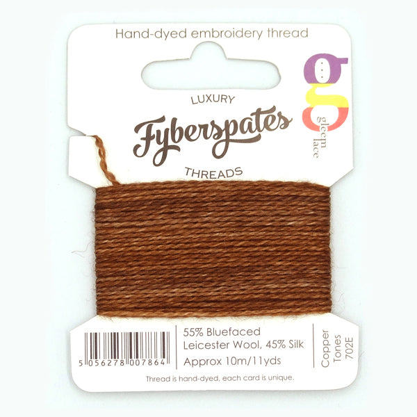 Fyberspates: Gleem Lace Embroidery Thread - Copper Tones 702E 