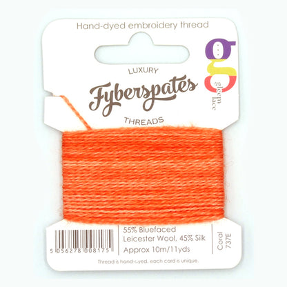 Fyberspates: Gleem Lace Embroidery Thread - Coral 737E