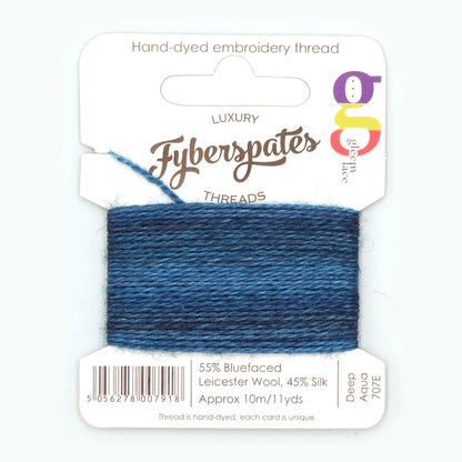 Fyberspates: Gleem Lace Embroidery Thread - Deep Aqua 707E