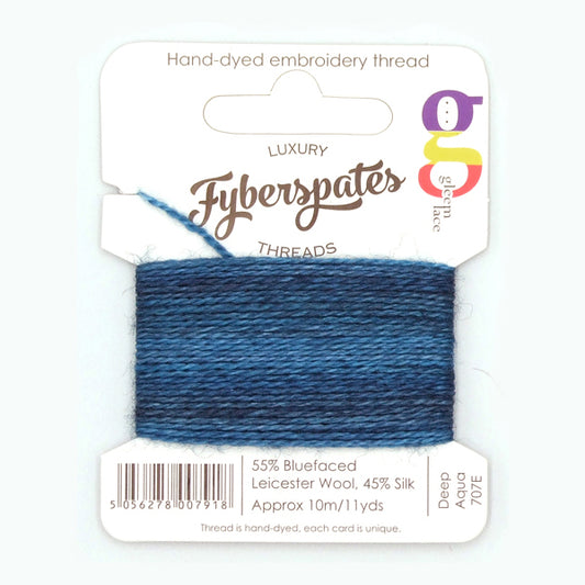 Fyberspates: Gleem Lace Embroidery Thread - Deep Aqua 707E