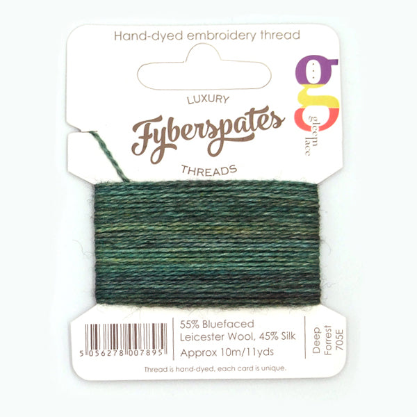 Fyberspates: Gleem Lace Embroidery Thread - Deep Forest 705E