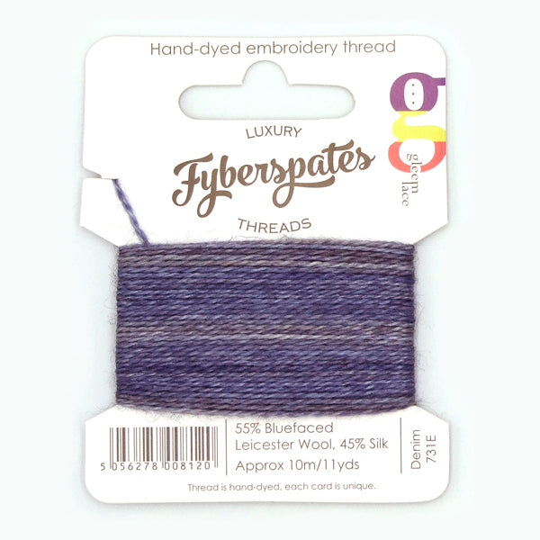 Fyberspates: Gleem Lace Embroidery Thread - Denim 731E