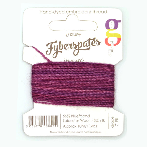 Fyberspates: Gleem Lace Embroidery Thread - Grape 719E