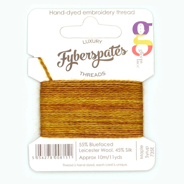 Fyberspates: Gleem Lace Embroidery Thread - Maple Syrup 735E