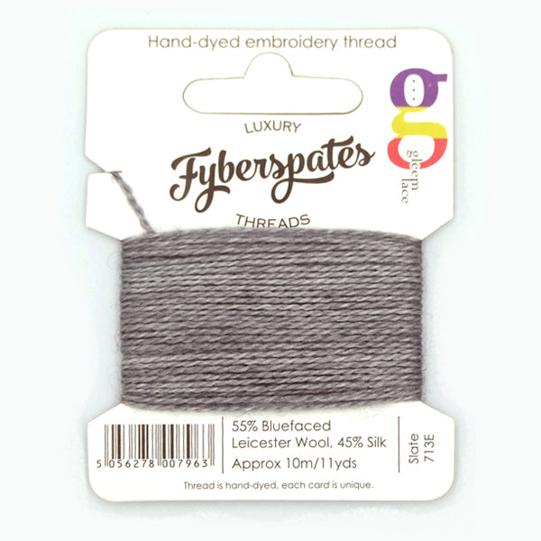 Fyberspates: Gleem Lace Embroidery Thread - Slate 713E