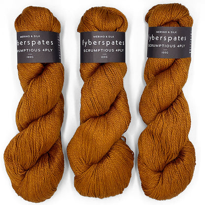 Fyberspates: Scrumptious 4Ply/Sport – 320 Burnt Orange