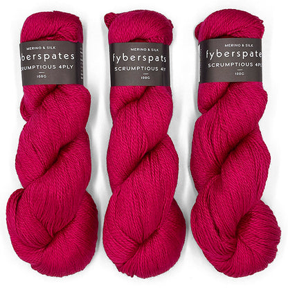 Fyberspates: Scrumptious 4Ply/Sport – 323 Raspberry