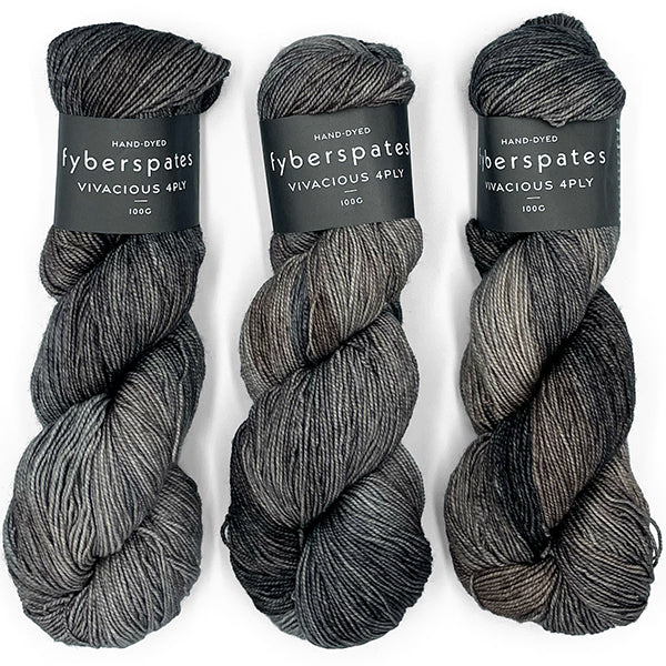 Fyberspates: Vivacious 4Ply – Smokey Joe 629