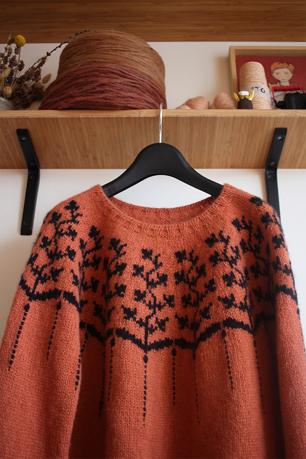 Yarn Kit - Rustic & Crisp, Helica Pullover by Teti Lutsak