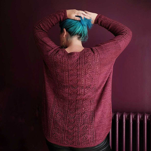 Knit with Attitude Yarn Kit - Filigree Sweater by Julie Knits in Paris