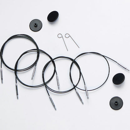 KnitPro: Black Interchangeable Cables