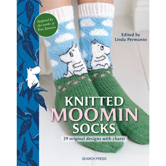 Knitted Moomin Socks by Linda Permanto