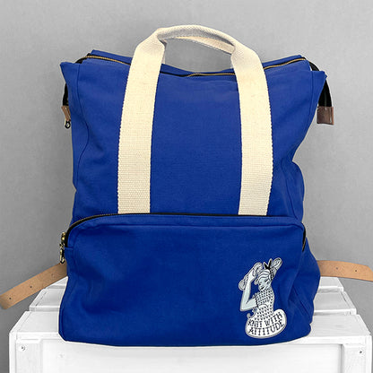 Knit with attitude: KWA Rucksack - Blue