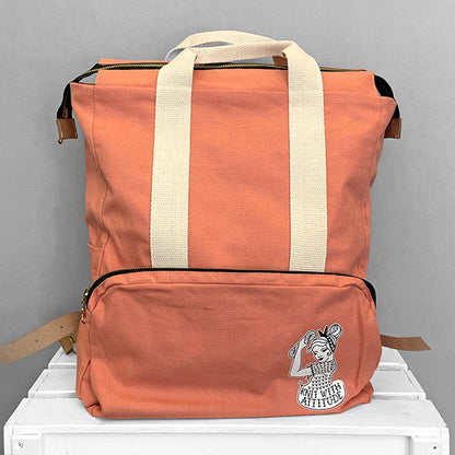 Knit with attitude: KWA Rucksack - Peach