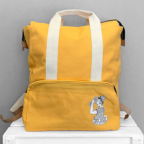 Knit with attitude: KWA Rucksack - Yellow