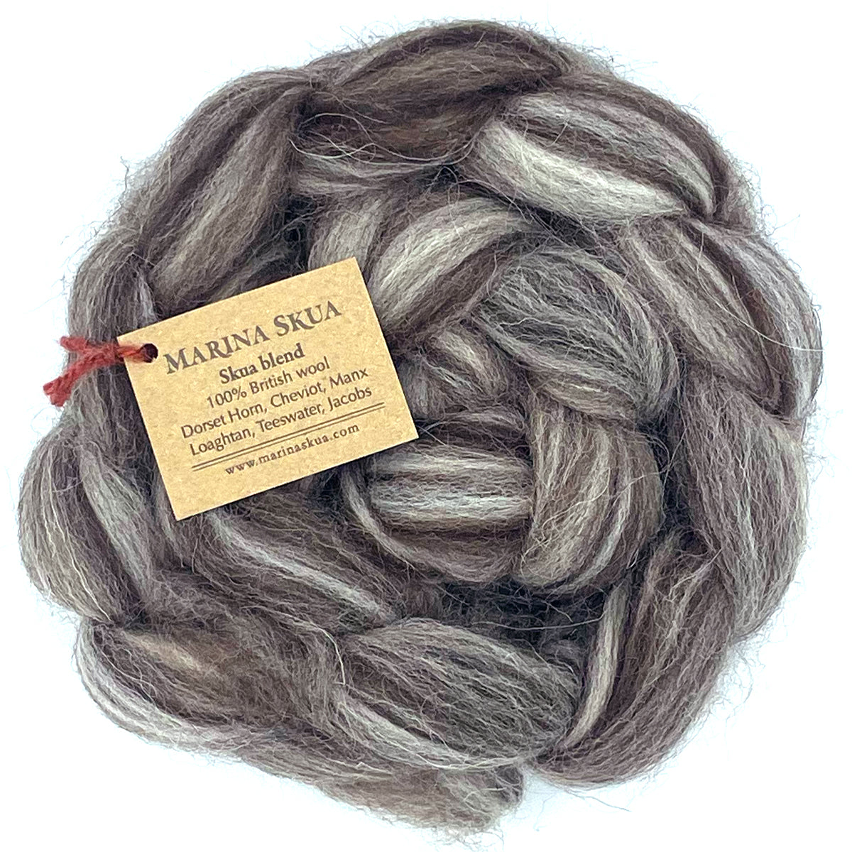 Skua Blend natural undyed British wool tops