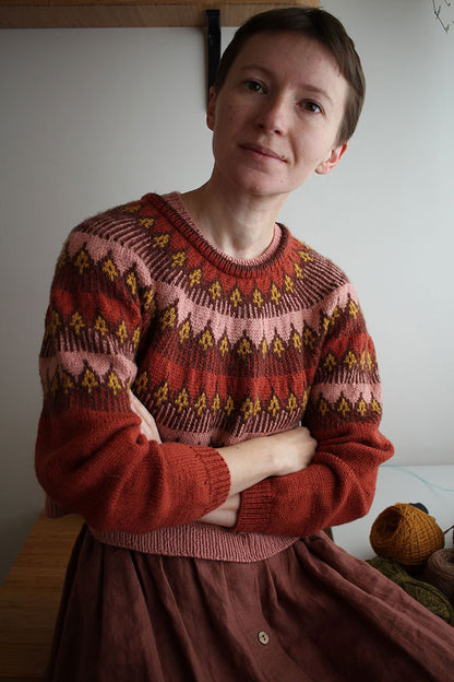 Yarn Kit – Mokosh Pullover by Teti Lutsak