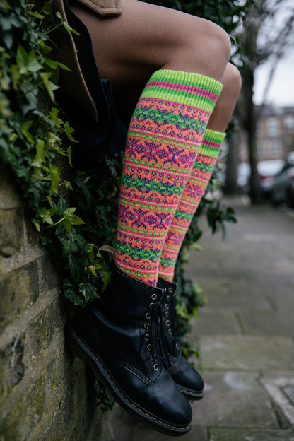 Knit with Attitude Yarn Kit - Anniversary Collection - Sockitude Knee Highs by Julie Knits in Paris