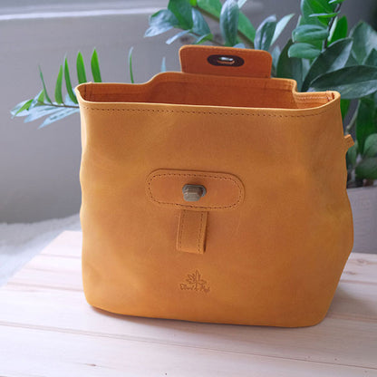 Leather Pop Up Bag