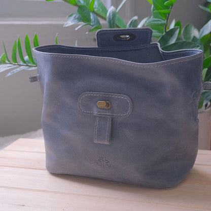 Leather Pop Up Bag