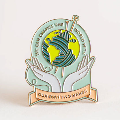 Twig & Horn: Change the World Pin