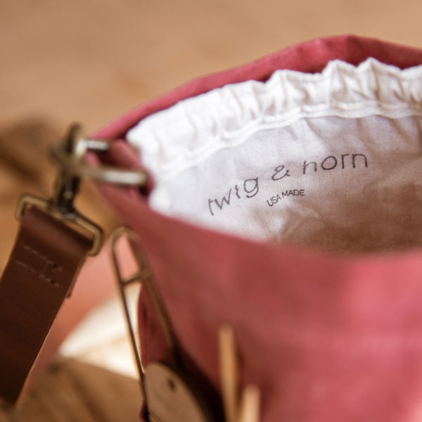 Twig & Horn Waxed Canvas Bucket Bag