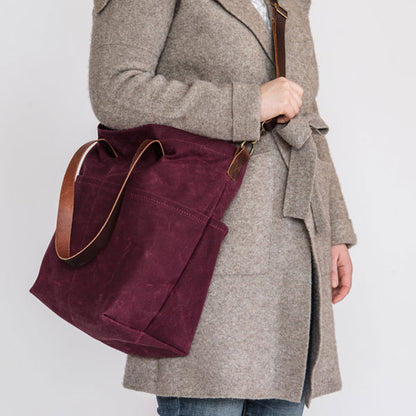 Twig & Horn: Waxed Canvas Crossbody Tote