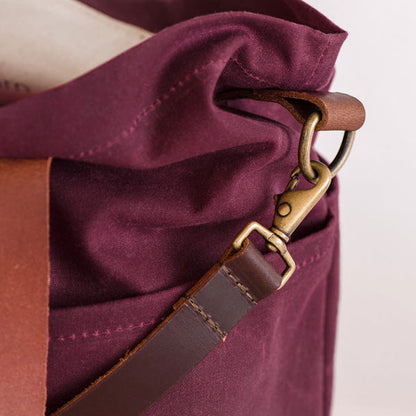 Waxed Canvas Crossbody Tote