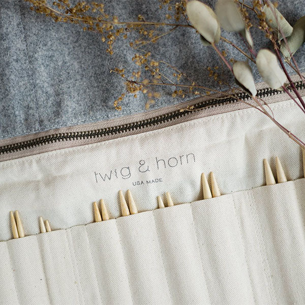 Twig & Horn: Standard Wool Needle Case - Interchangeable Needles