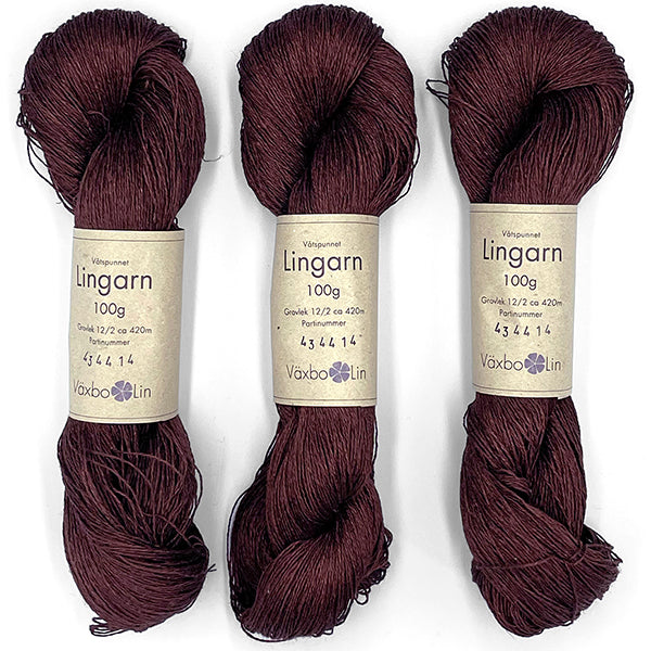 Växbo Lin: Lingarn 12/2 – Brown