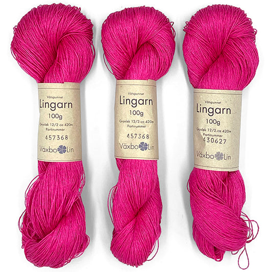 Växbo Lin: Lingarn 12/2 – Cerise