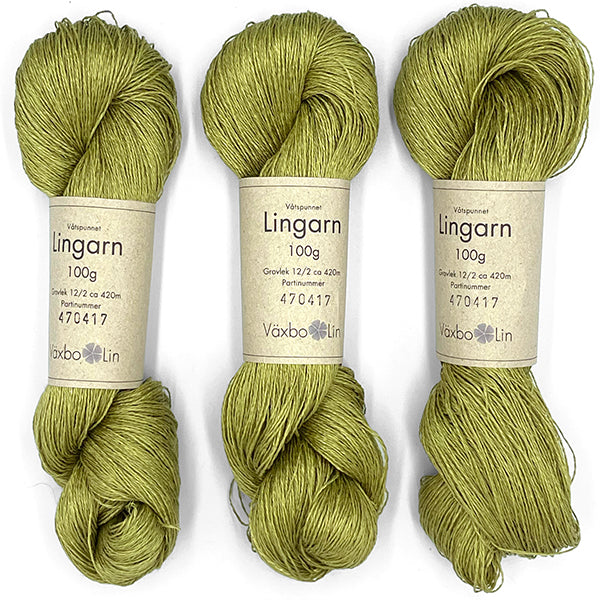 Växbo Lin: Lingarn 12/2 – Olive Green