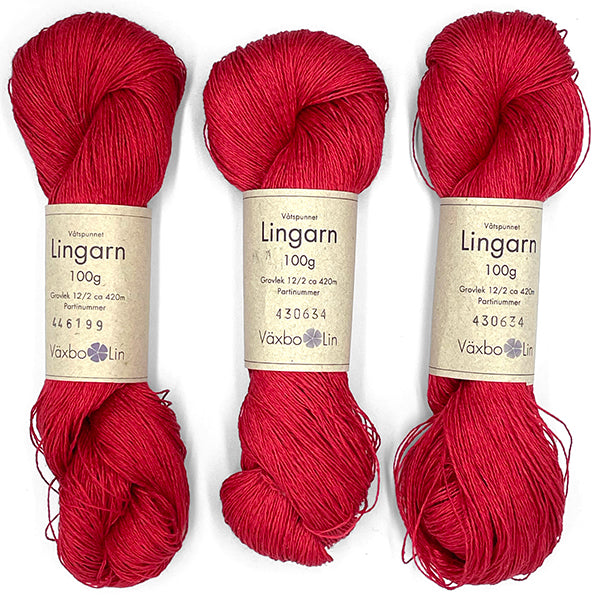 Växbo Lin: Lingarn 12/2 – Red