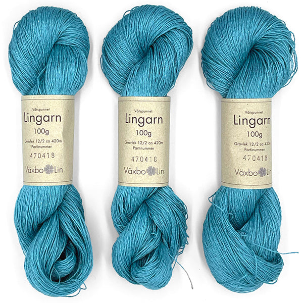 Växbo Lin: Lingarn 12/2 – Turquoise