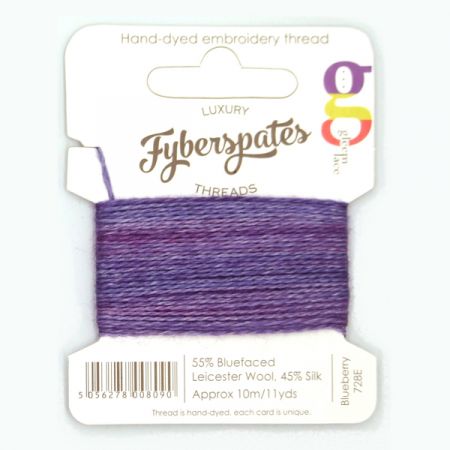 Fyberspates: Gleem Lace Embroidery Thread - Blueberry 728E
