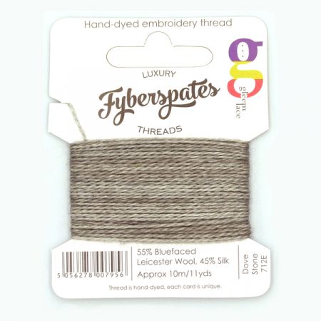 Fyberspates: Gleem Lace Embroidery Thread - Dove Stone 712E