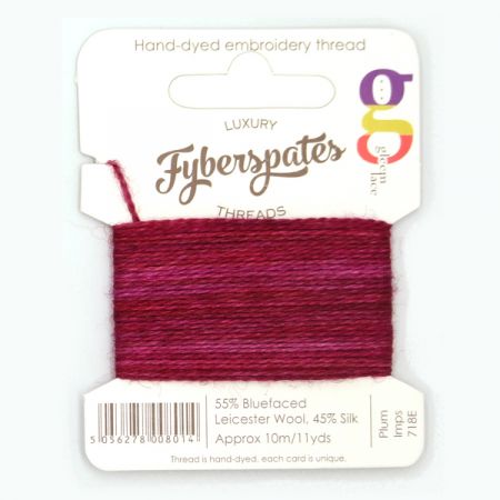 Fyberspates: Gleem Lace Embroidery Thread - Plum Imps 718E