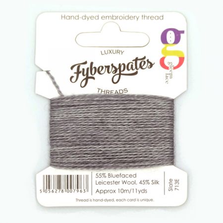 Fyberspates: Gleem Lace Embroidery Thread - Slate 713E