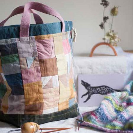 Hey Mama Wolf: Patchwork Project Bag