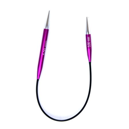KnitPro: Zing Circular Needles 25cm-5 mm / UK6 / US8