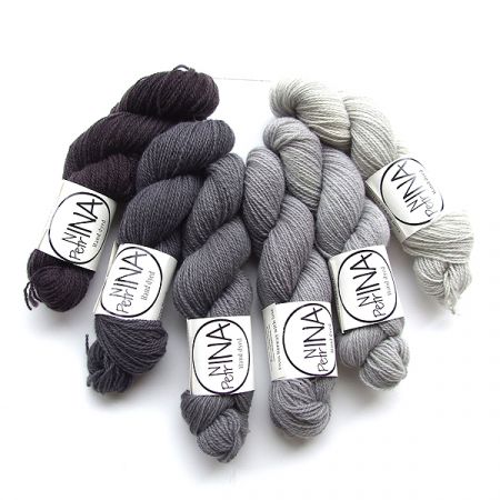 Ninapetrina: Tynn Norwegian Lambs Wool Gradient – Grey