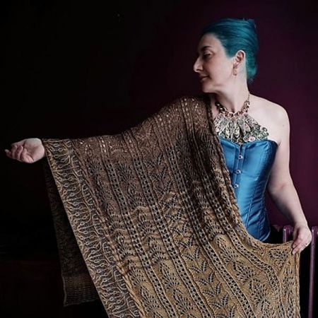 Knit with Attitude: Yarn Kit - Filigree Wrap by Julie Knits in Paris