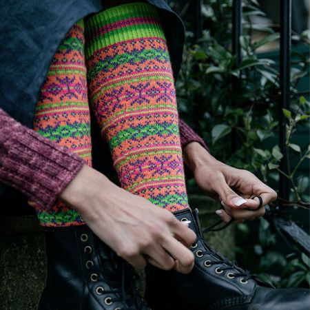 Knit with Attitude: Yarn Kit - Anniversary Collection - Sockitude Knee Highs by Julie Knits in Paris