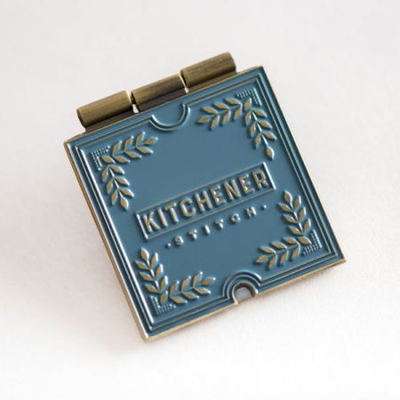Twig & Horn: Kitchener Stitch - Enamel Pin
