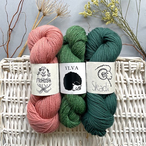 Re-launch and Give Away!

One of the most wholesome businesses I’ve ever come across is @hey_mama_wolf_co Hey Mama Wolf. Years and years ago, the very first true handdyed-natural-dyes-on-organic-fibre-yarns that I was able to source for Knit with attitude came from Jule’s steaming dye pots with dyestuff she mostly foraged for and gathered herself in the in the Berlin-Brandenburg wilderness.

We are incredibly excited, not to mention extremely proud, to be celebrating the re-launch of Hey Mama Wolf Spring 2024!
Jule’s fibre adventures comes from a place of deep passion for the nature and a concern about the environment, Hey Mama Wolf is a pioneer in and a well known advocate for sustainability and environmental thoughtfulness within the yarn industry. Expanding the brand, building on the knowledge and ethos developed over her own dyeing pots, Jule is at the forefront of conscious production.

Introducing Ylva, a new take on Jule’s much loved staple yarn Schafwoolle, still local sustainable, still plant dyed, and as beautiful as ever!
Also Skadi and Mokosh - GOTS certified organic Merino d’Arles, the softest wool there is native to Europe! You’ll find all three blends in our online shop as of NOW!

… and there’s even MORE!
Rhythm is a gorgeous little pattern collection featuring the new Hey Mama Wolf yarns Ylva, Skadi and Mokosh. Retail Price will be about £8, but as a special treat in celebration of the re-launch we are giving them away! When you order a sweater worth, that is 400g, of any or in combination of the three, we’ll pop the Rhythm collection into your parcel as a thank you! The offer lasts until we run out of booklets.

#heymamawolfyarns #yarnlove #yarnporn #localwool #gotscertified #organicwool #naturallydyed #londonyarnshop #knitwithattitude